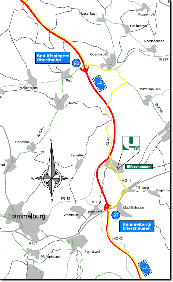 Lageplan zum ausdrucken (PDF-Datei) - August Ullrich GmbH, 97725 Elfershausen